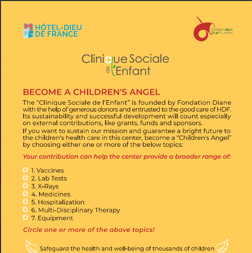 7 d Clinique Sociale de lEnfant Become a Childrens Angel